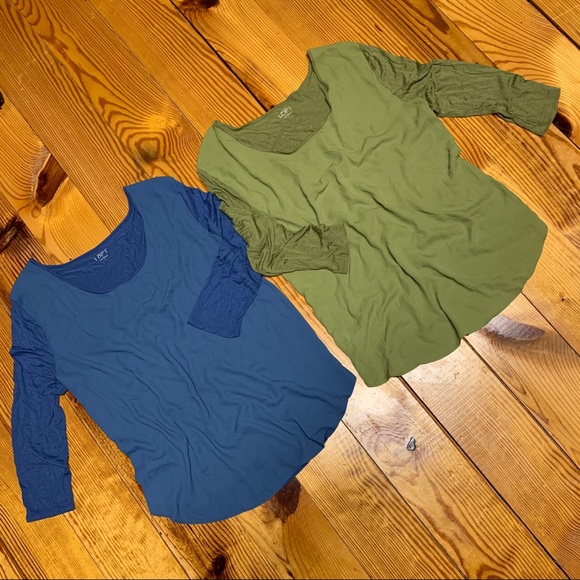 (2) Ann Taylor Loft 3/4 Sleeve Length Tops